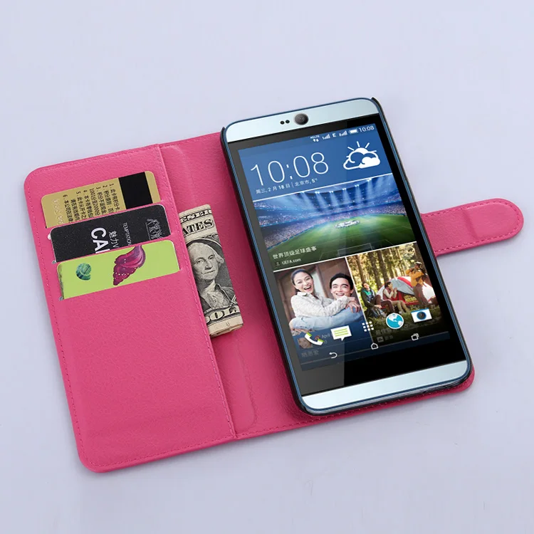 Чехол для HTC Desire 826 D826 728 728G кожаный чехол бумажник с откидной крышкой Dual Sim ТПУ