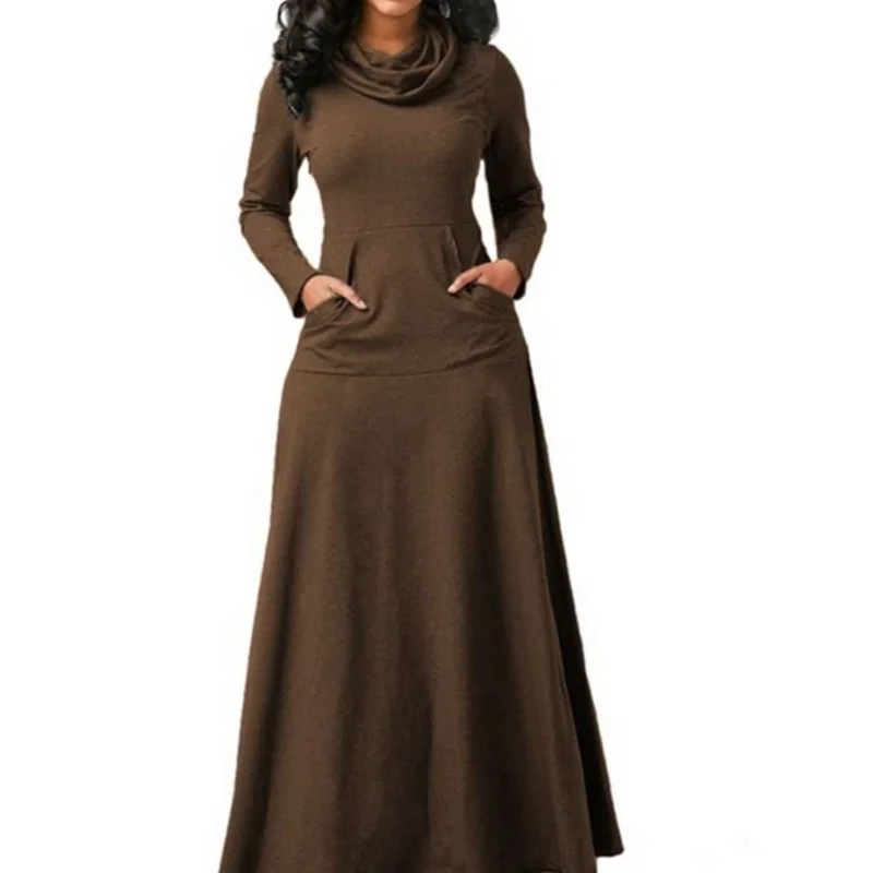 Vestido Maxi 2018 Ropa De invierno Harajuku bata De Mujer Vestido De fiesta Vestido De las mujeres Sexy Vestidos Ropa De Mujer Patchwork