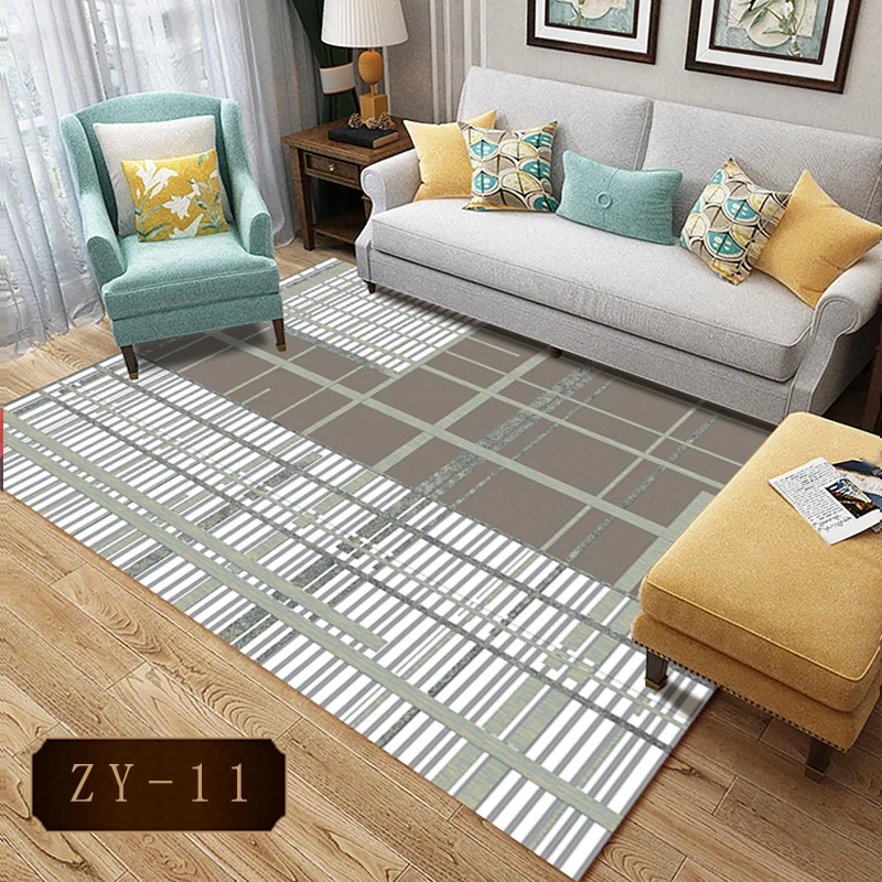 

Geometric Striped Living Room Bedroom Carpets Soft Simple Modern Coffee Table Rug Study/Dinning Room Carpet Home Decor