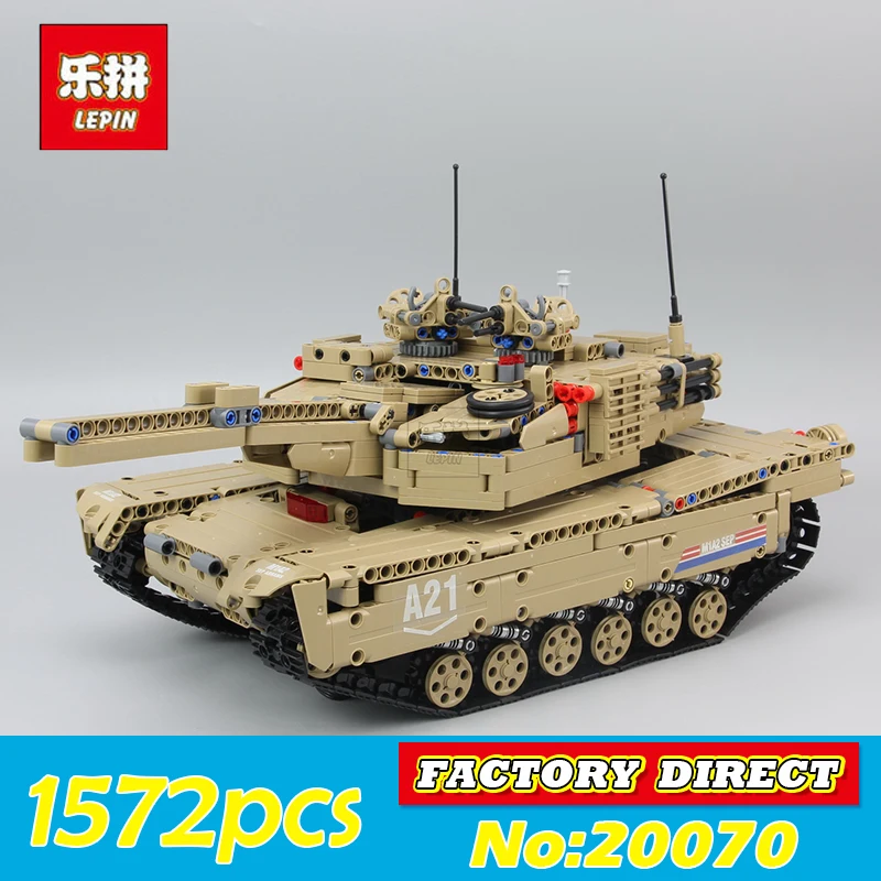 

Lepin 20070 1572Pcs MOC Technic The Remote Control RC Tank Military War Building Block Brick Chirstmas Educational Toy