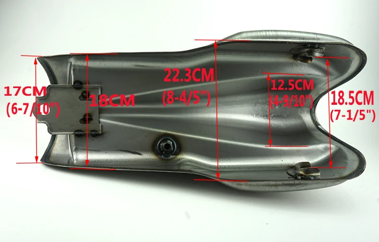 10л/2.6галл голый стальной кафе гонщик Бензобак Универсальный топливный бак с толстой железной крышкой Petcock для YAMAHA HONDA KAWASAKI
