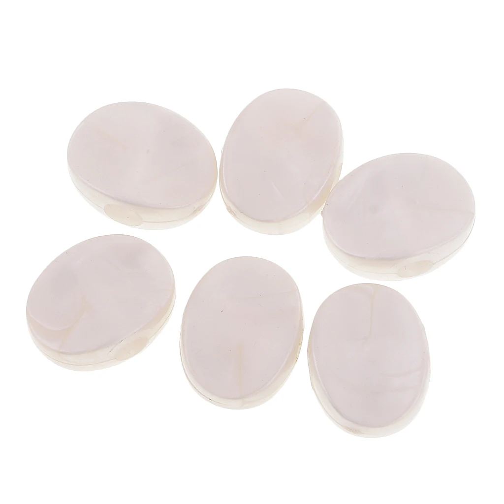 Set of 6 Pieces Tuning Peg Tuning Key Button Cap Machine Heads for Acoustic Electric Guitar Parts