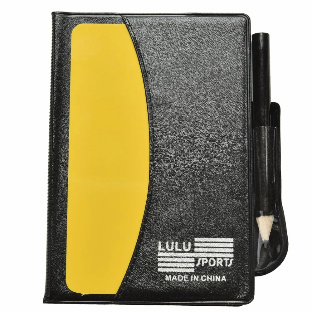 Красный/желтый карточный бумажник для судьи набор ноутбука портативное