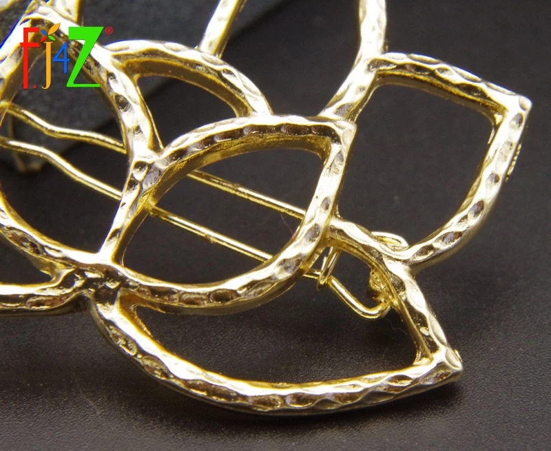 Horquillas 2016 de oro, bellas pinzas de pelo a la moda con forma de loto ahuecada para mujeres, accesorios de joyería Horquillas 2016 de oro, bellas pinzas de pelo a la moda con forma de loto ahuecada para mujeres, accesorios de joyería