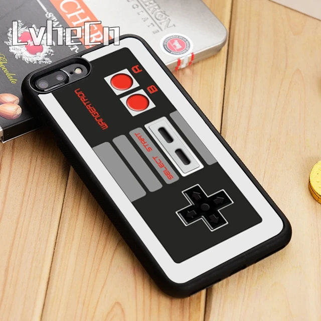 

LvheCn Best nes controller white cover game console Phone Case Cover For iPhone 5 5s SE 6 6s 7 8 X Galaxy S6 S7 edge S8 S9 plus