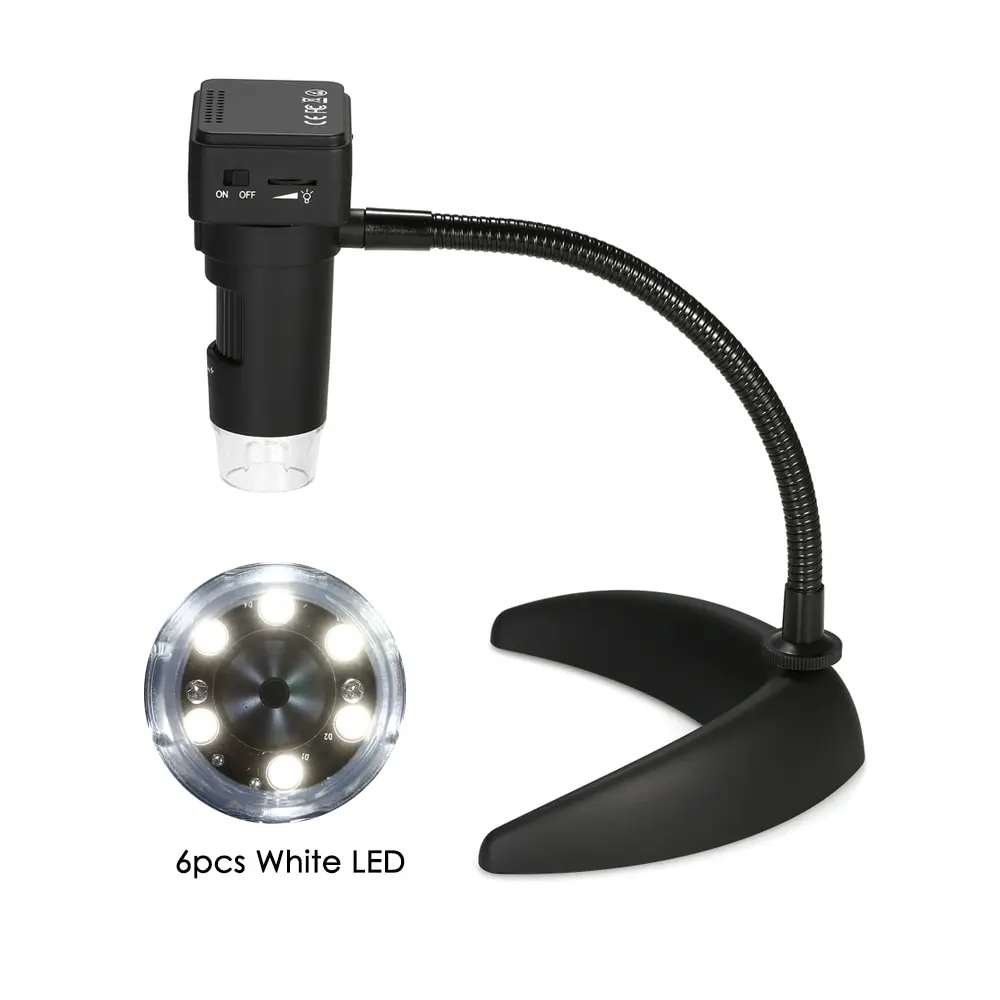 200X Беспроводной Wi-Fi цифровой зум микроскоп 1.0MP Камера 8-светодиодный свет ручное увеличительное стекло лупа для телефона