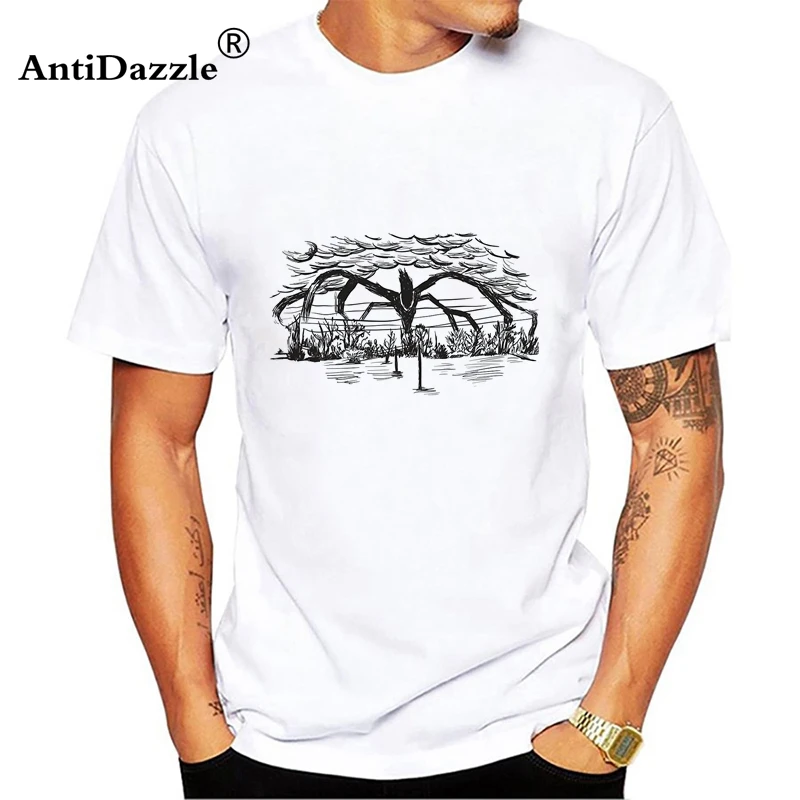 

Stranger Things Demogorgon 4XL T Shirts Short Sleeves Man New Arrival Round Collar T-Shirt Breathable 100% Cotton Tees