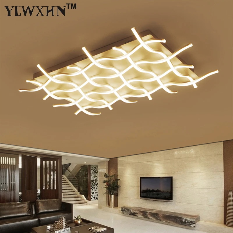 

2018 Real Abajur Acrylic Modern Led Ceiling Lights To Living Room Lamparas Of Techo Ceiling Square Electrical Device Of The