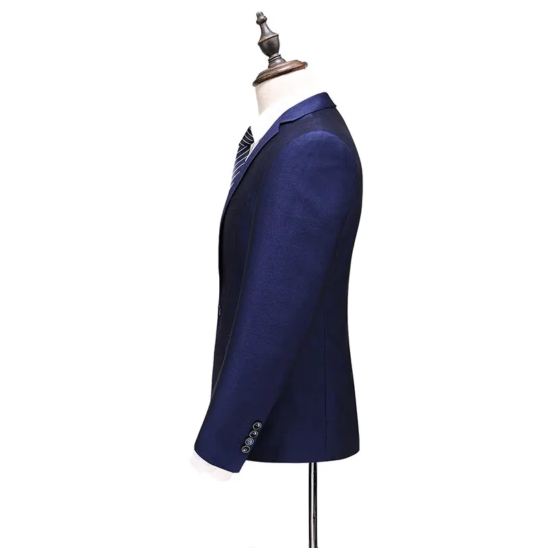 2018 New Men's Fashion Wedding Dress Suit Three-piece Male Formal Business Casual Suits