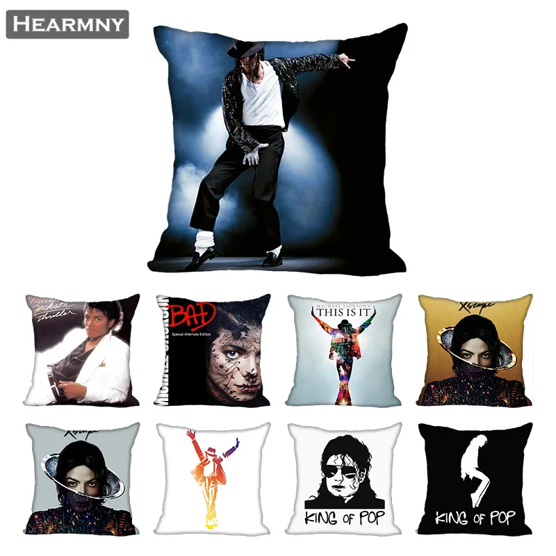 

Michael Jackson Pillow Case For Home Decorative Pillows Cover Invisible Zippered Throw PillowCases 40X40,45X45cm