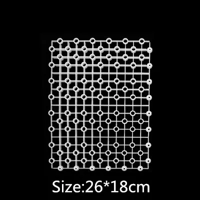 26x18cm Дно аквариума с фильтром сетки плиты перегородка Яйцо Сепаратор Многофункциональный нижней пластины база рамка - Цвет: 26x18cm