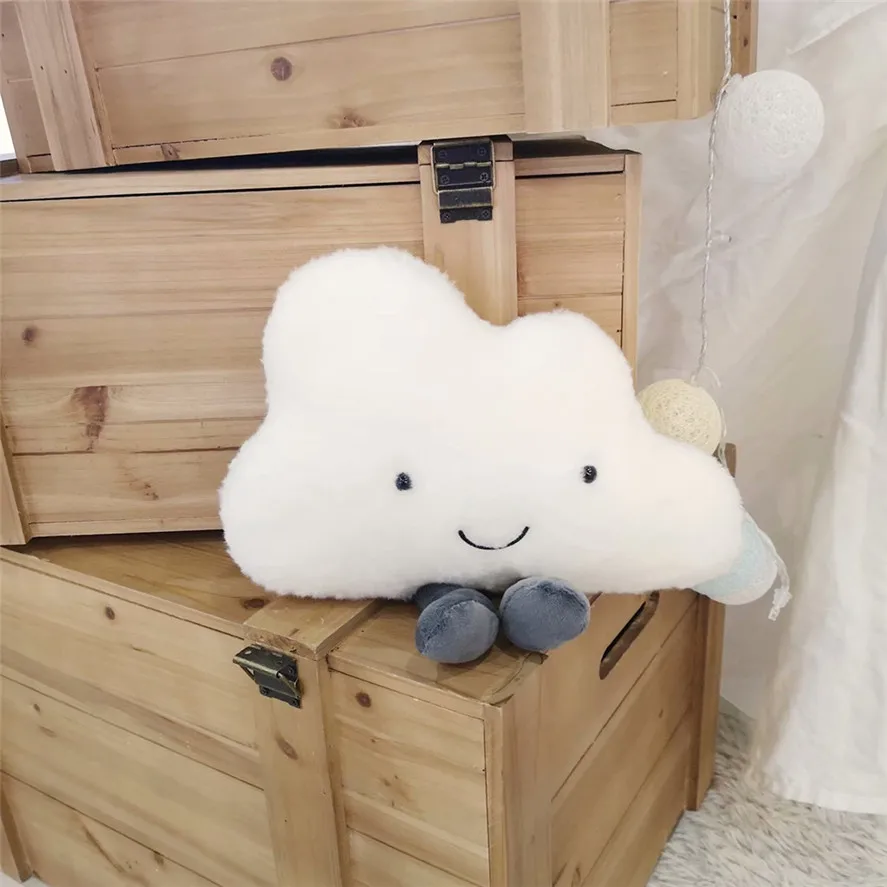 

New Cartoon Cloud Plush Cushion 1PC Adorable Cloud Cushions Children Plush Decorative Throw Cushion 0614#30