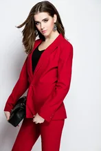 2017 Hot Sale Women High Quality Custom Made Slim Suit Office Ladies Work Wear Tuxedos Formal Female Suits 2pcs (jacket+pants)
