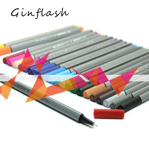 

1pc paint brush Marker the triangles color fibre-tip needle pen Cancel the stroke of watercolors fiber 0.4 mm sketch pen DP011
