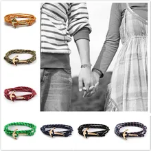 16 параграф рыболовный крючок ID браслеты Геометрическая веревка для выживания браслет дружбы для мужчин и женщин ювелирные изделия для влюбленных