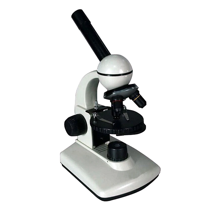 

40x 100x 400x Build-in LED Illuminated Kids Student Monocular Biological Microscope for School Lab Research Eudcation
