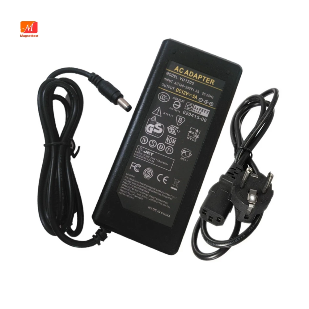 Lcd Ac Power Supply Adapter Dc 12 Volt 5 Amp ( 12v 5a ) Lcd Monitor Laptop  60w Power Supply Charger - Ac/dc Adapters - AliExpress