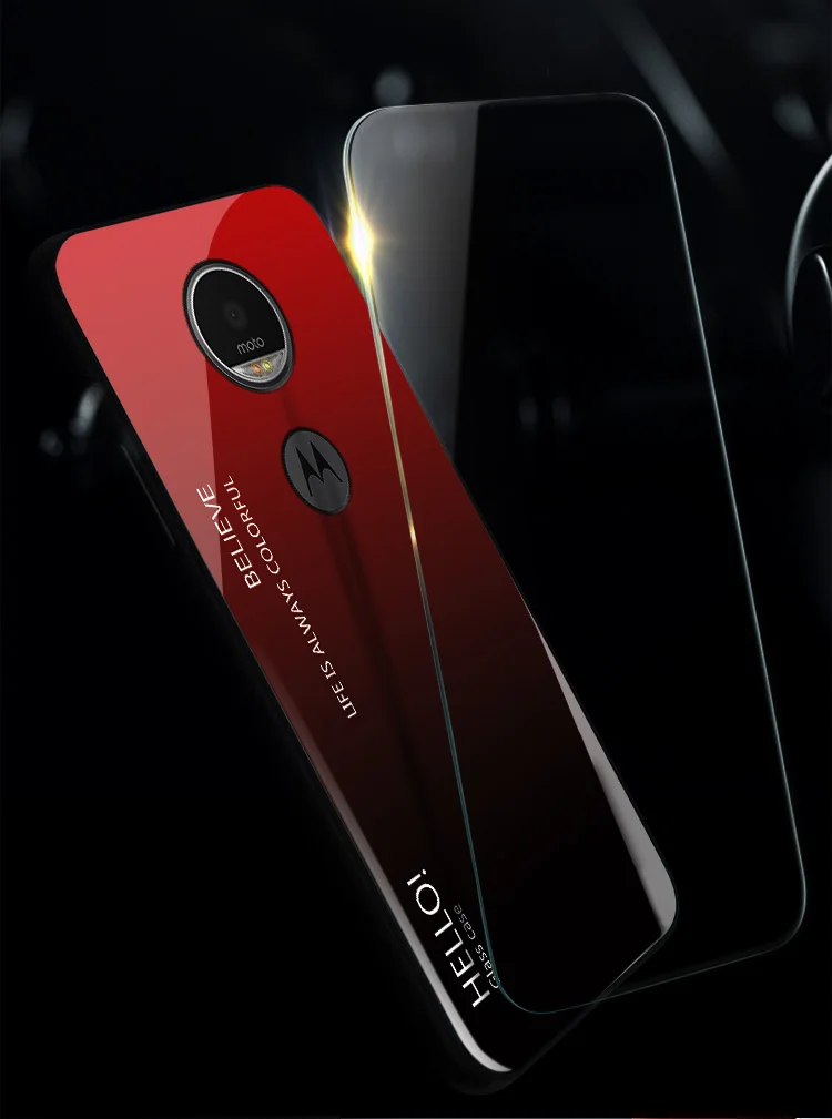 Чехол для Motorola Moto G6 Play модный жесткий защитный чехол накладка из закаленного