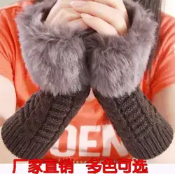 ООБ оптовая продажа Женская мода шерсть вязание пальцев Перчатки прекрасный теплый Перчатки 9 видов цветов выбрать ST21