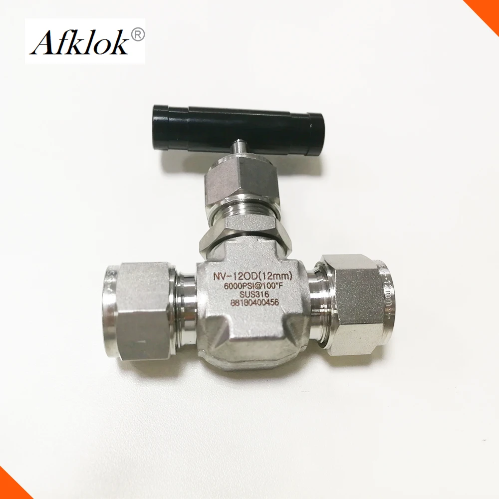 Высокое давление 6000PSI мини нержавеющая игольчатый клапан 316 трубный