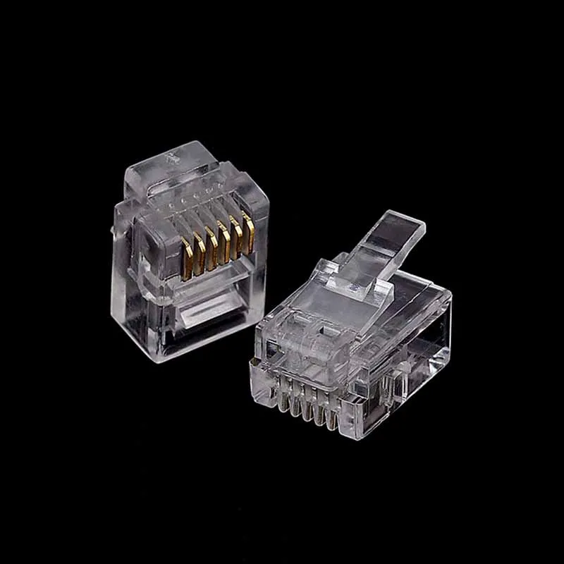 6Pin RJ11 RJ-11 6P6C 6P4C 6P2C Modular Plug Telephone Phone Connector  (7)