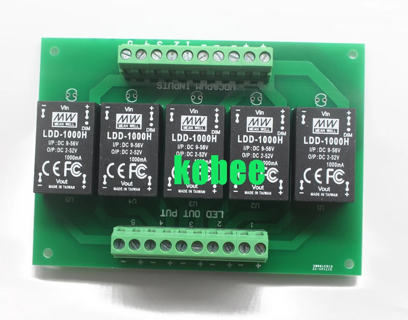 1 шт 5UP ld-h meanwell водительский pcb с 350 h 500 H 700 H 1000 H 5 каналов