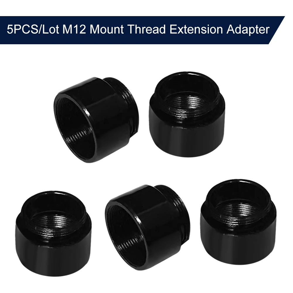 

2/5PCS Mount Thread Extension Adapter Zinc Alloy Extender M12 Lens Extension Ring for MTV Interface CCTV Lens and Video Camera