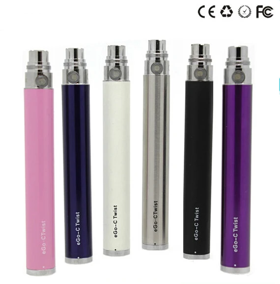 

Ego-C Twist Battery Electronic Cigarette 650/900/1100/1300mAh Vision eVod eGo C VV Battery Vape CE4 T3S Atomizer Vaporizer Kit