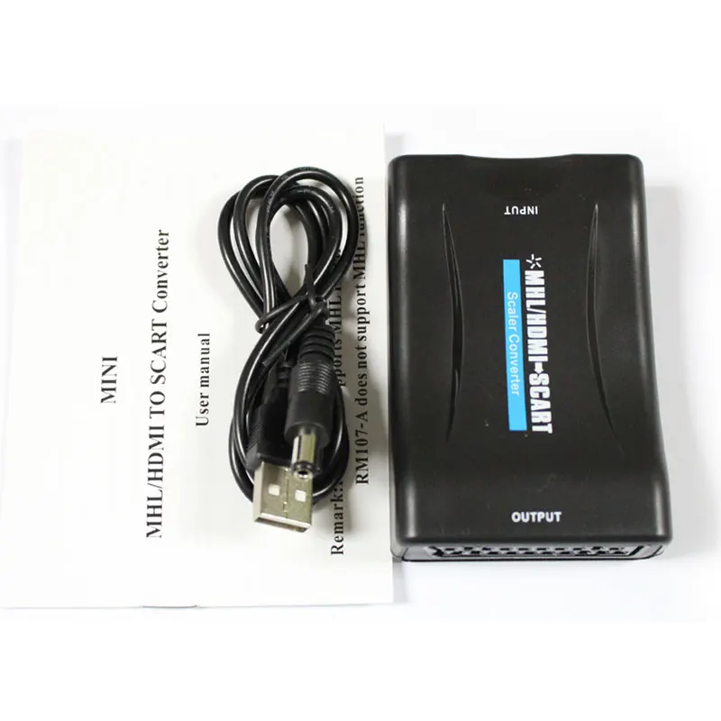 

1080P HDMI To SCART Video Stereo Audio Converter Adapter NTSC PAL For HD TV Box NTSC and PAL TV formats Compatible with HDCP PC