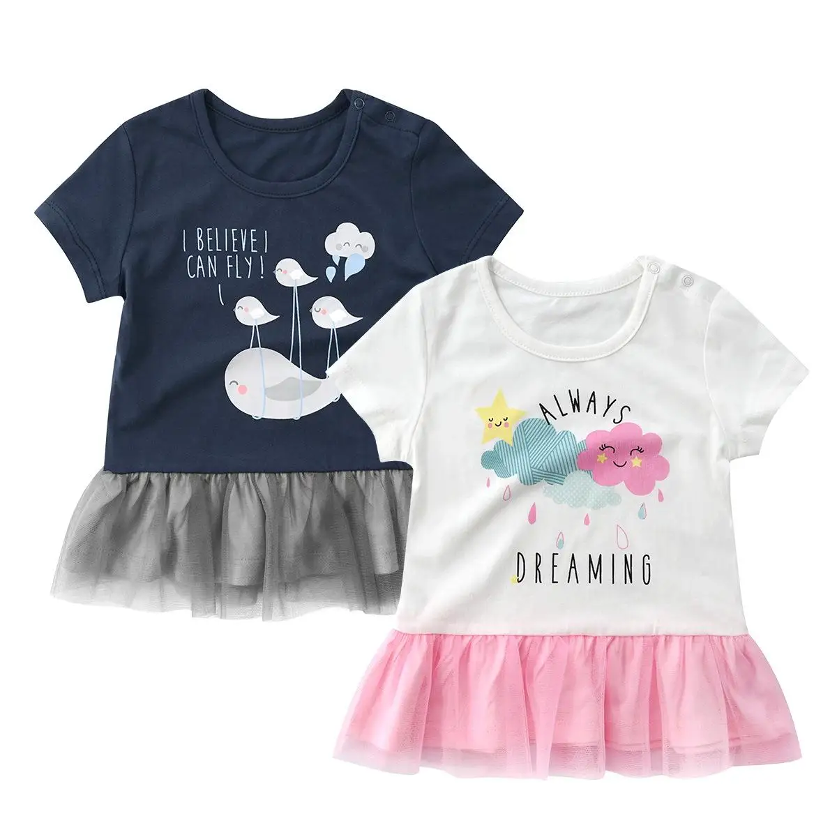 

New Summer 2019 baby girl dresses Short sleeved kids T shirt Girls Tops , Super quality Toddler Girl Shirts T-shirt Fille