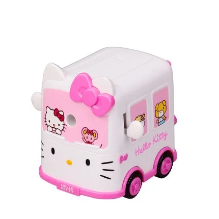 us 18 99 5 off aliexpress com buy 2018 new plastic hand cranking hello kitty car pencil sharpener kids birthday party favor present for students hello kitty kids car