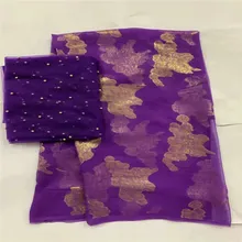 5+ 2 ярдов! Самые красивые шелковая ткань с кружевом сатин для платья новое поступление африканских шелковистый бархат хорошего качества для золото LXE030501