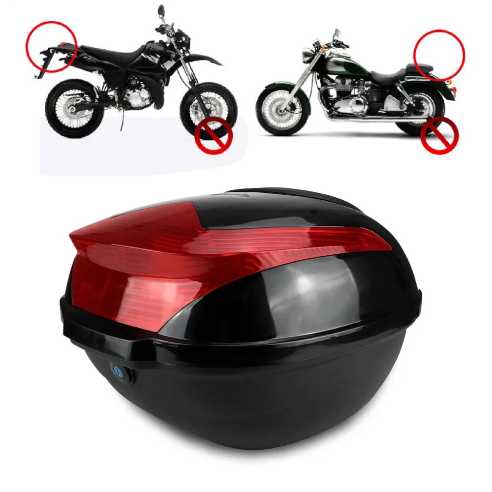 

Hot Large Capacity Shock-proof Motorcycle Tail Box Universal Electric Bicycle Trunk Top Case With Safety Lock Buckle