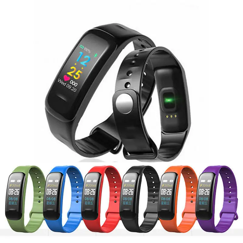 

Hot sale C1 Plus Smart Wristband Color Screen Bluetooth Step Counter Heart Rate Monitoring Sports Smart Wristband