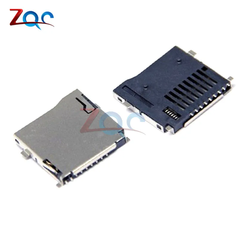 

10pcs TransFlash TF Micro Memory SD Card Self-eject Socket Plug Adapter