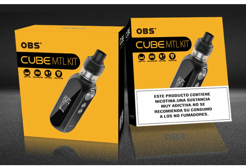 OBS Cube 80W VW Kit with Engine MTL RTA 3000mAh