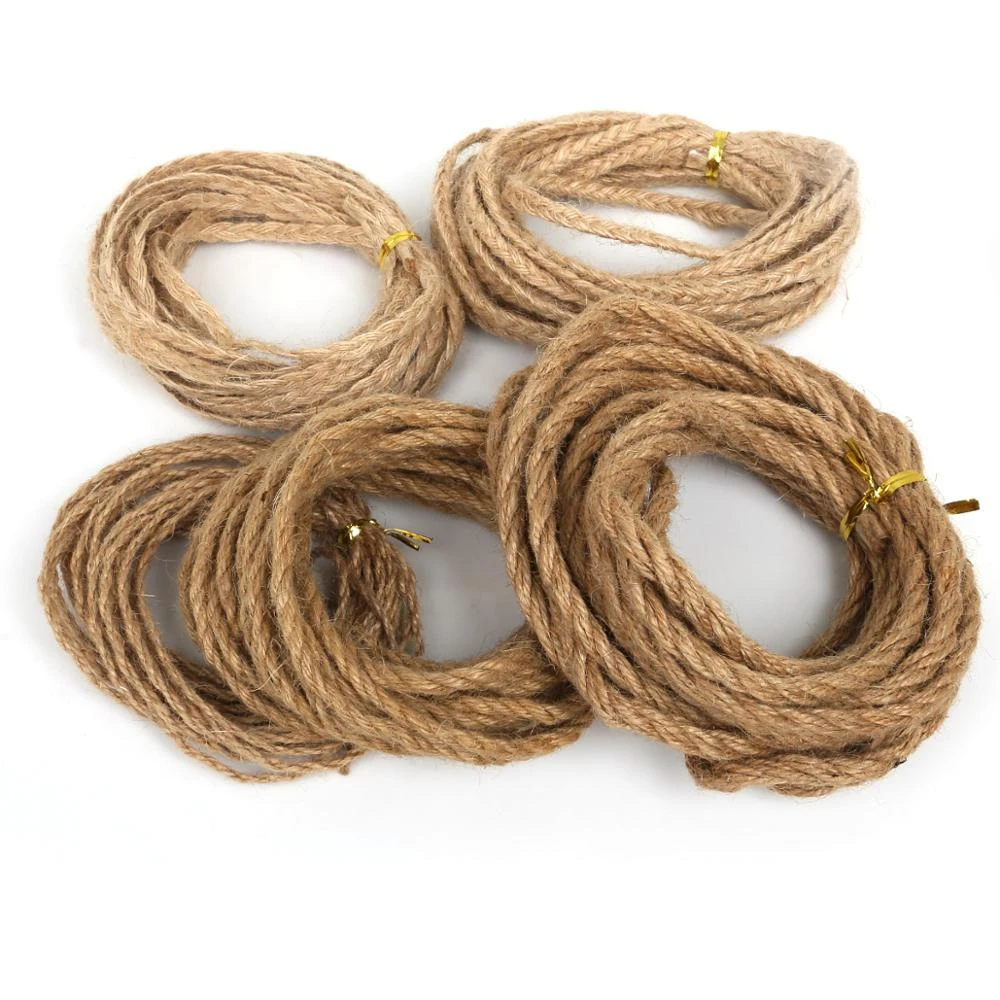 Wedding Party Decor Natural Jute Hessian Burlap Rustic Twine Sisal String Cord