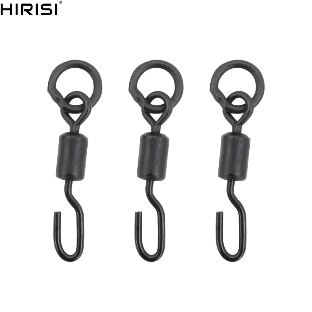 Buy 50 x Carp fishing swivels snaps with solid ring