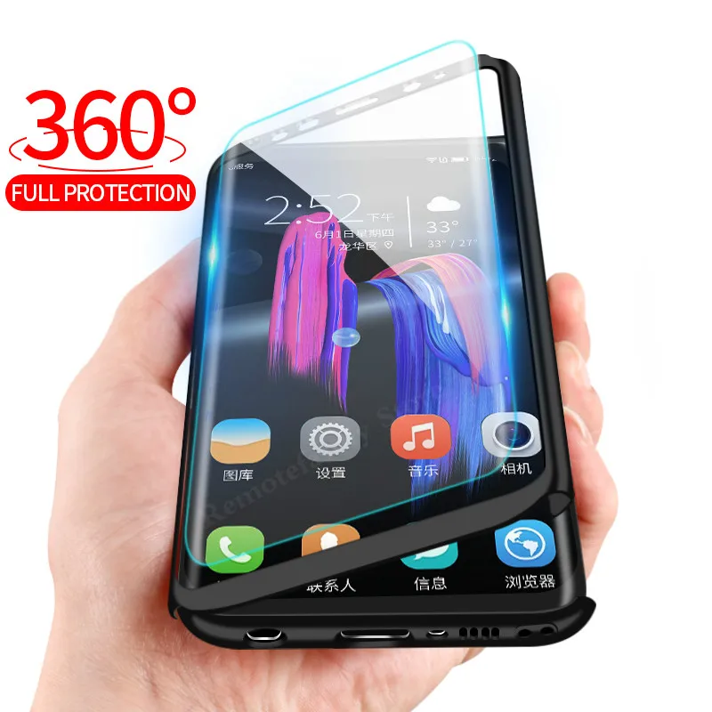 

360 Full Protector Case For Xiaomi Redmi 7A 6A 5A Note 6 7 Pro 4X Shockproof Cover For Redmi K20 Pro 7 6 5 6Pro 5Plus Glass Case