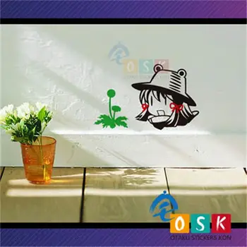 

Oriental project wall stickers vent vector Suwa child Q version of the frog child Anime notebook stickers