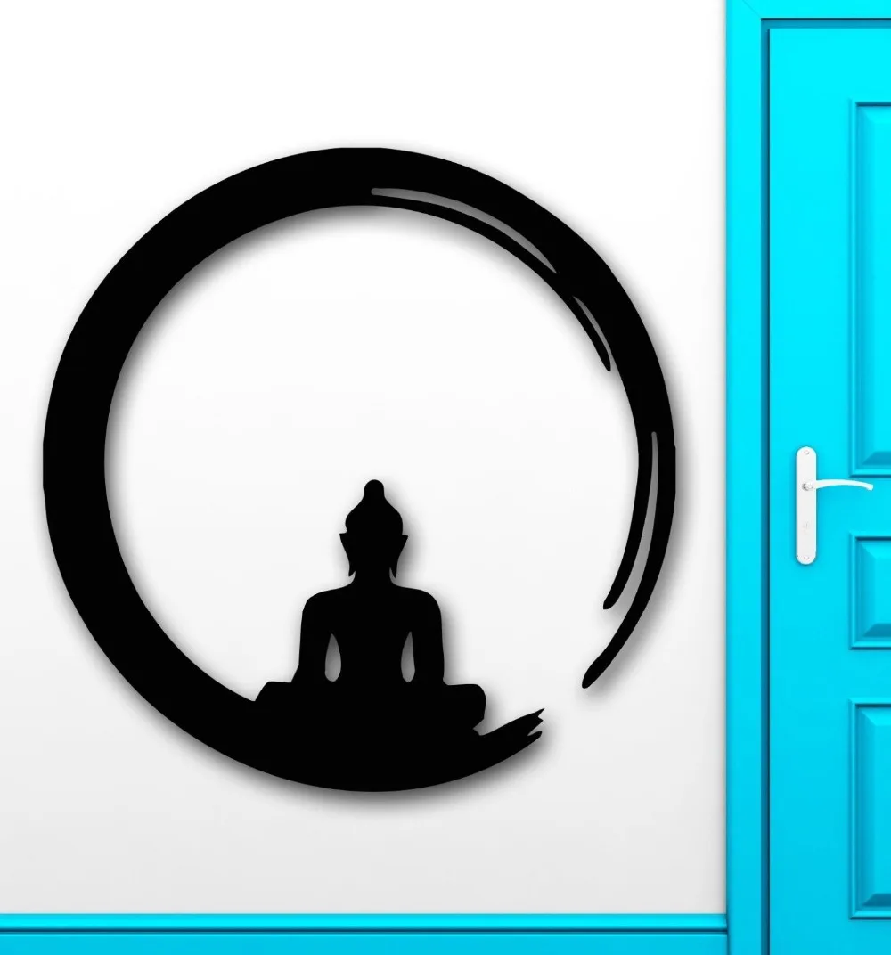 Wall Stickers Vinyl Decal Buddha Zen Meditation Mantra Yoga Enso Circle