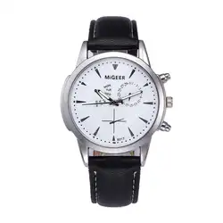 Мужские часы лучший бренд класса люкс кварцевые наручные часы Ретро Дизайн кожаный ремешок аналоговые сплав мужской часы Браслеты erkek коль