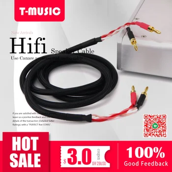 

1 PCS HiFi 2 Banana To 2 Banana Speaker Cable / Canare 4S8 Audio cable For Amplifier , 1m / 1.5m / 2m / 3m / 5m