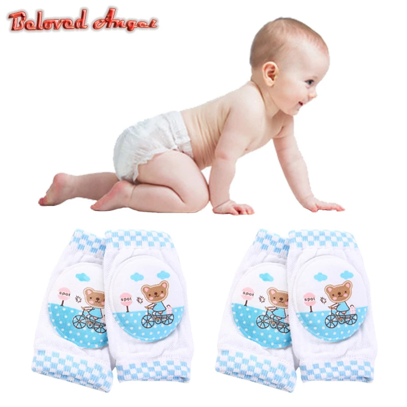 1 Pair Infant Toddler Knee Pads Anti Slip Crawling Safety Harnesses Leashes Anti Slip Crawling Accessory Baby Knees Protector