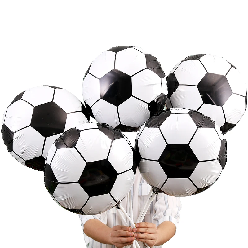 11 шт./партия 4d 22 дюймов Футбол фольги Воздушные шары День рождения набор конфетти латексные гелиевые воздушные шары для мальчиков день рождения футбол обучающие игрушки