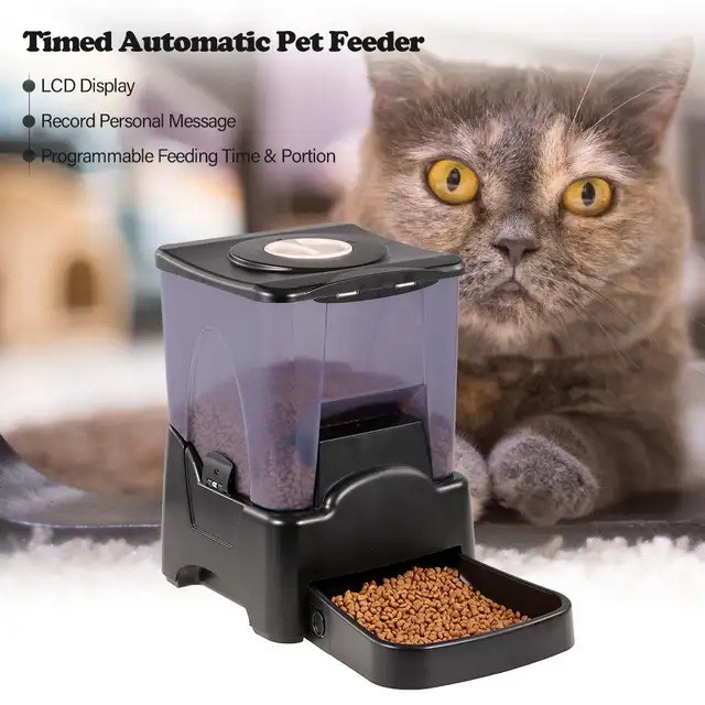 Automatic Pet Feeder Food Dispenser 10l For Dogs Cats Portion