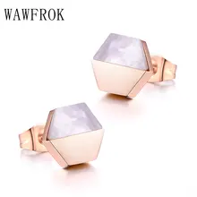 Серьги для женщин, простые серьги из розового золота с натуральными ракушками, ювелирные изделия, сделанные с настоящими серьгами, серьги из нержавеющей стали