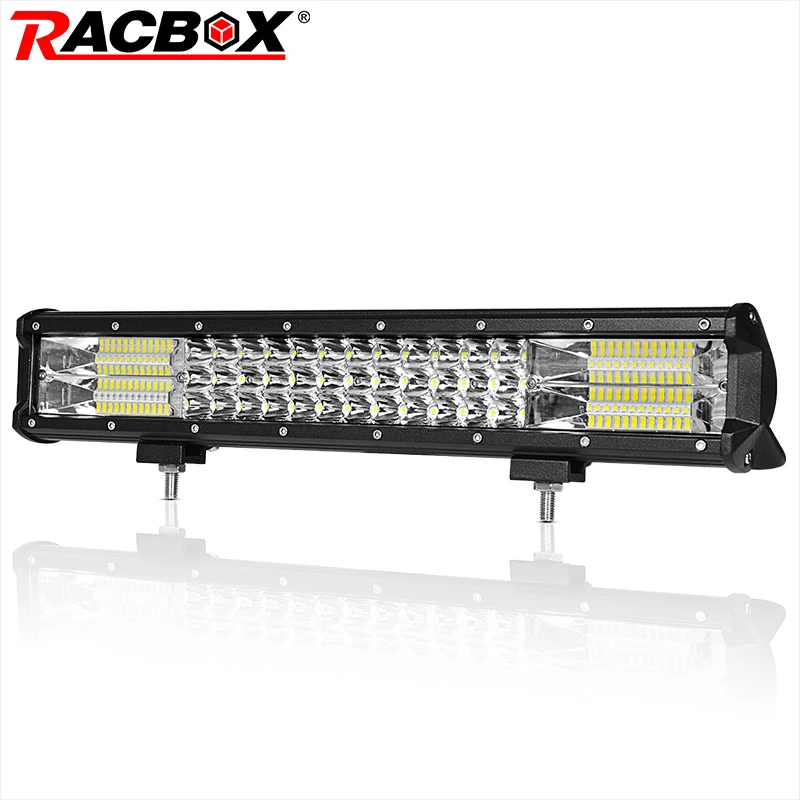 

Triple Row LED Bar 252W 18" Spot Flood Combo 12V 24V LED Daytime Driving Lamp Running lights for Cars Truck 4WD ATV UTV Boats