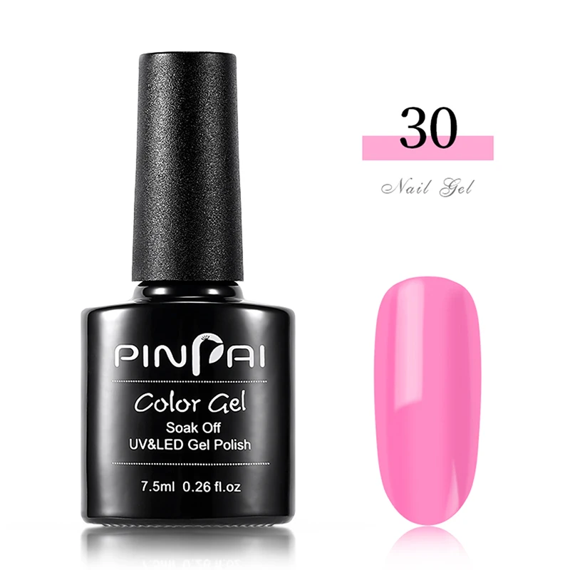 NO.30 Pinpai 64 Цвета УФ-гель для ногтей Полупостоянный 7,5 мл Гибридный СВЕТОДИОДНЫЙ УФ гель лак удаляющийся замачиванием лаковое гелевое покрытие для ногтей верхнее пальто базовое пальто - Цвет: NO.30