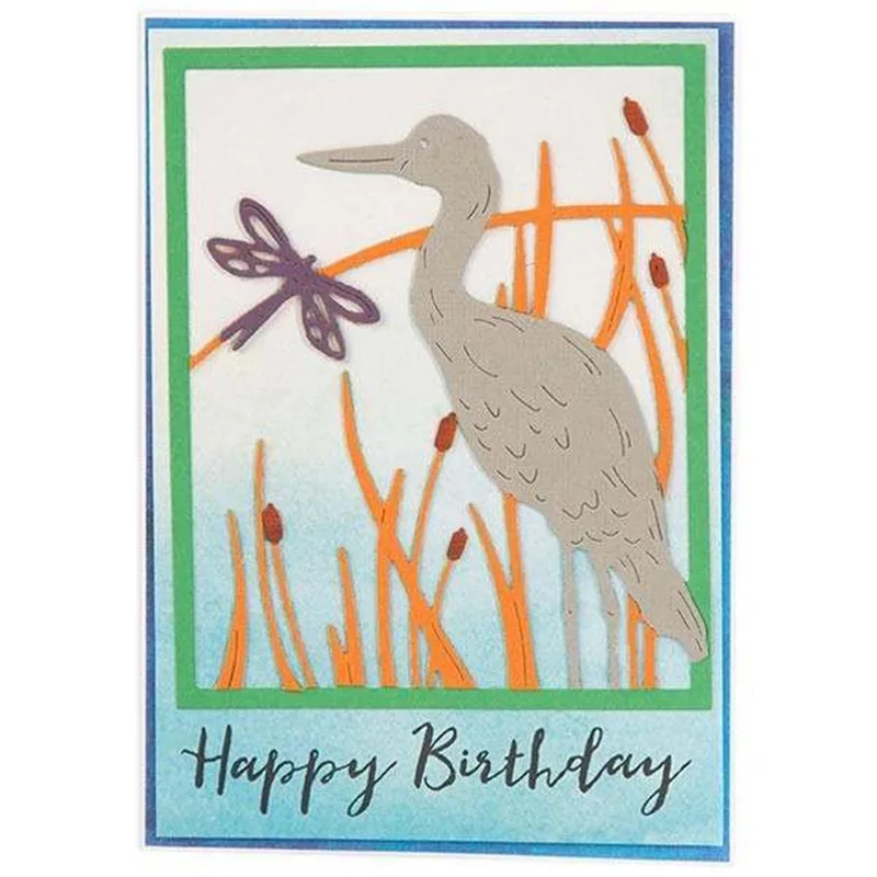 

YaMinSanNiO Crane Frame Metal Cutting Dies New 2019 for Craft Dies Scrapbooking Animal Element Embossing Paper Die Cut Decor